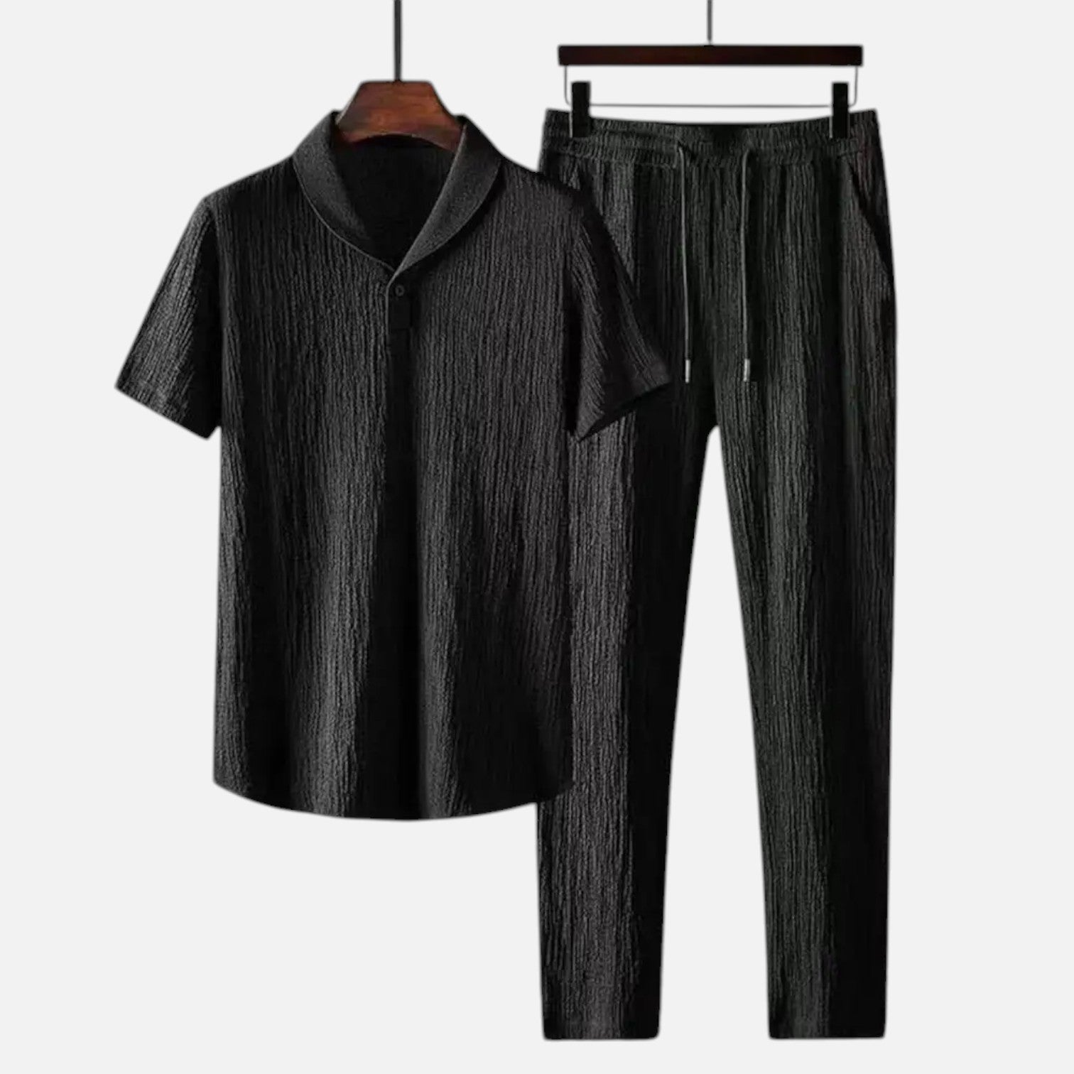 Men's Pleated Lounge Set – Relaxed Structure, Elevated Everyday Style