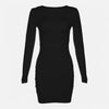 Monacogents | Backless Bodycon Mini – Sleek Lines, Subtle Allure