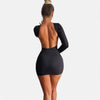 Monacogents | Backless Bodycon Mini – Sleek Lines, Subtle Allure