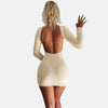 Monacogents | Backless Bodycon Mini – Sleek Lines, Subtle Allure