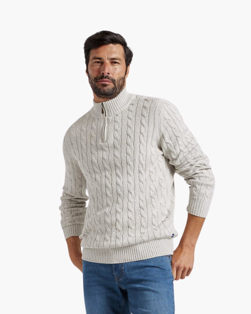 Men's Verbier Half Zip Sweater – Refined Casual Knitwear