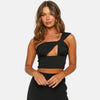 Monacogents | Women's Sexy One-Shoulder Hollow Open Back Top Nightclub Edition