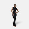 Monacogents | Hollow Out Turtleneck Elegant Women's Maxi Dress