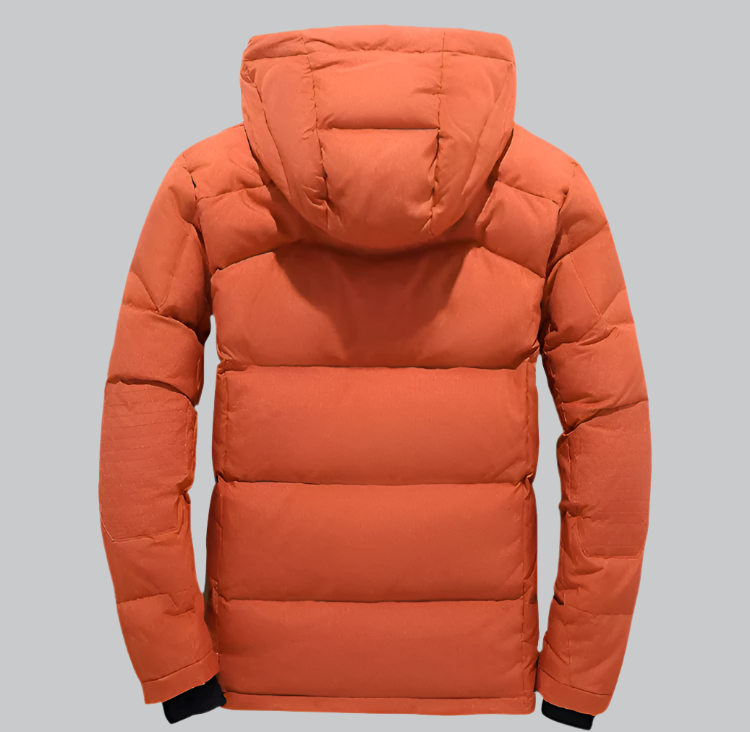 Eli - Men's White Duck Down Winter Jacket