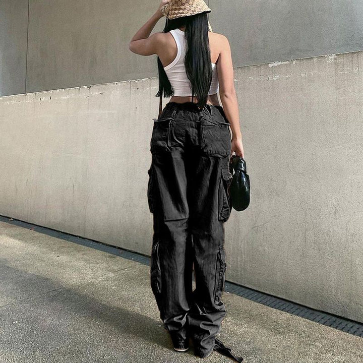 Charlotte - Vintage Wide Leg Cargo Pants