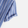 Monacogents | Striped Collarless Pullover – Sophisticated Ease for the Modern Man