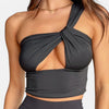 Monacogents | Women's Sexy One-Shoulder Hollow Open Back Top Nightclub Edition