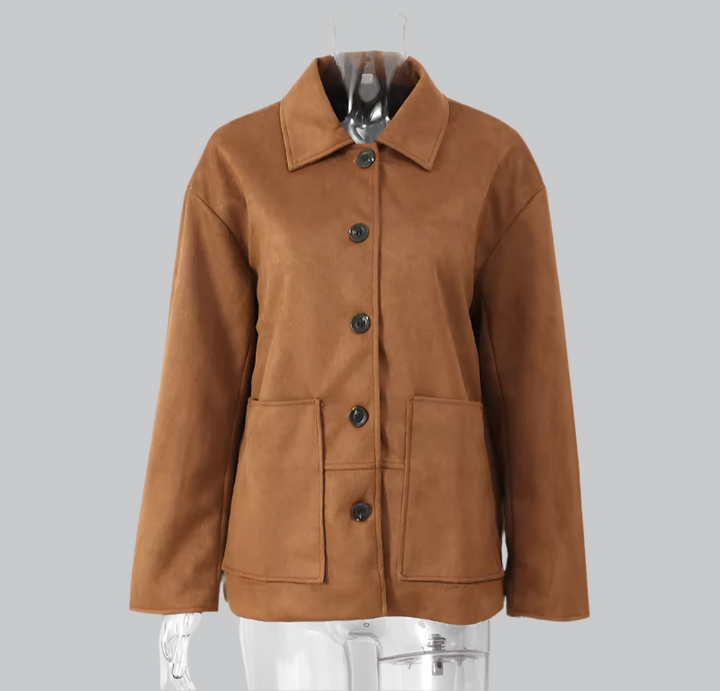 Sophia - Retro Collar Solid Color Women's Jacket