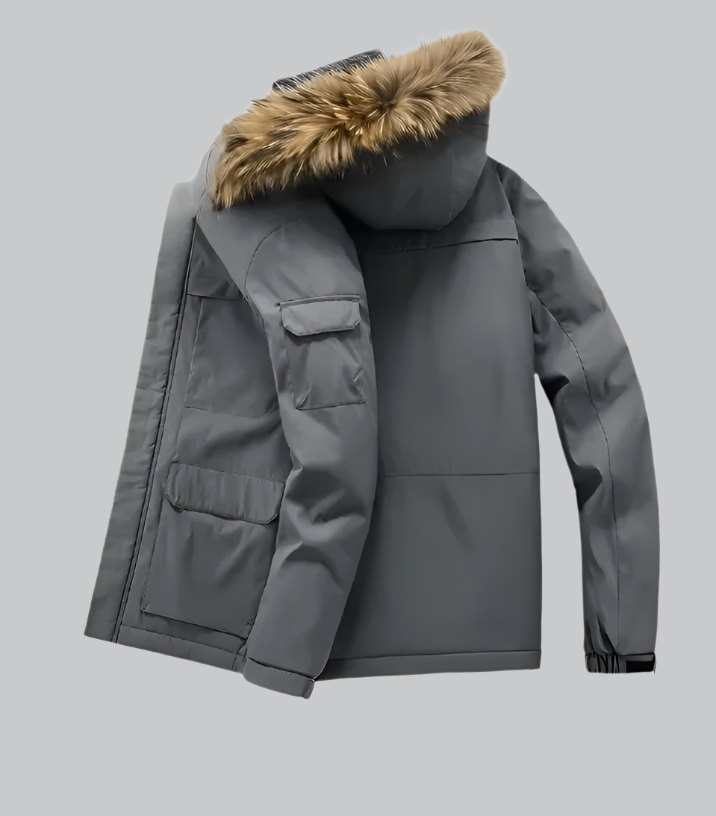 Noah - Men's Outdoor Winter Jacket with Fur Collar