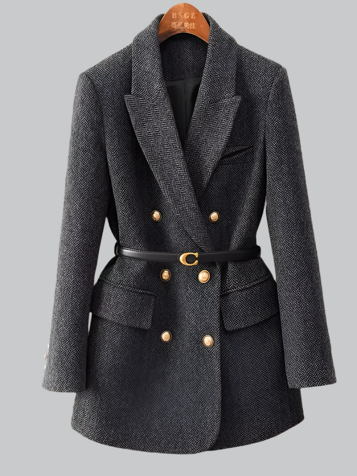 Clara - Vintage Wool Blazer with Belt