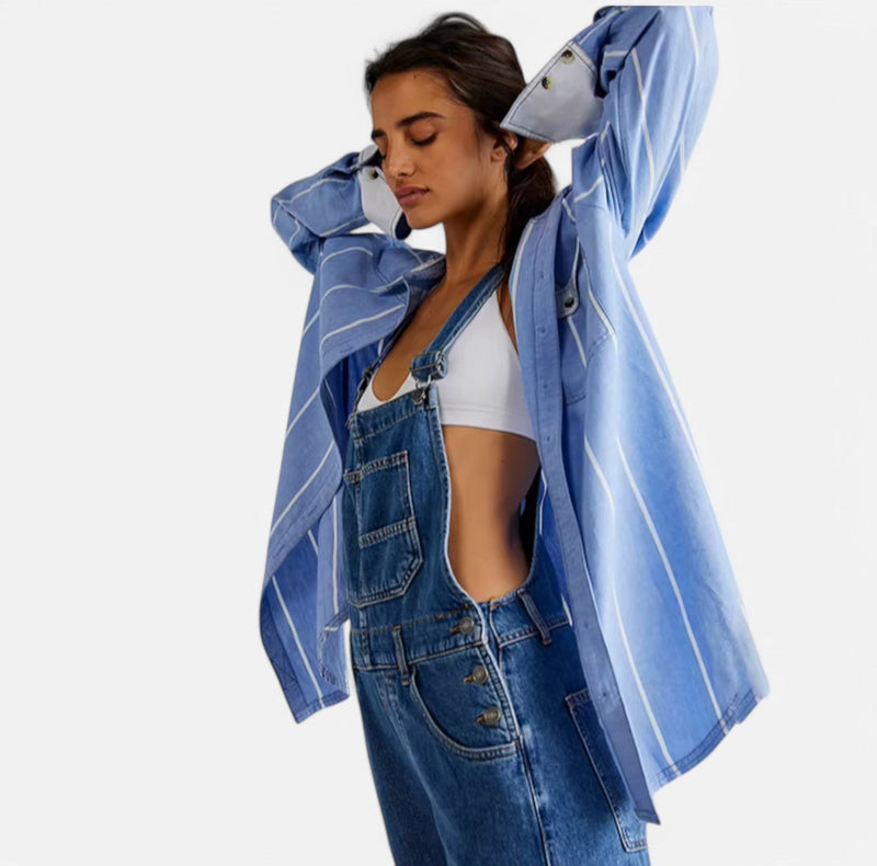 Monacogents | Y2K Denim Overalls Jumpsuit