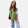 Monacogents | Women's Elegant Single-Breasted Wool Vest Sleeveless Top