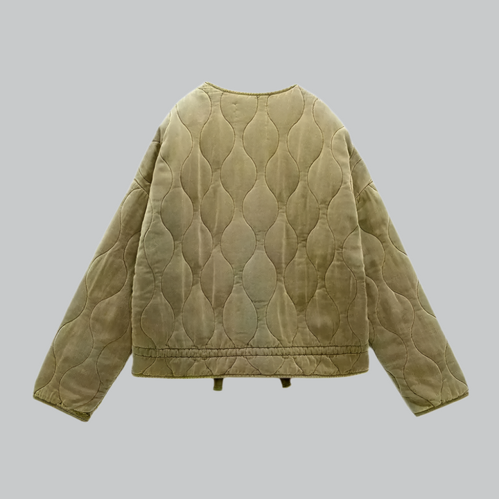 Ava - Vintage Diamond-Quilted Cotton Jacket