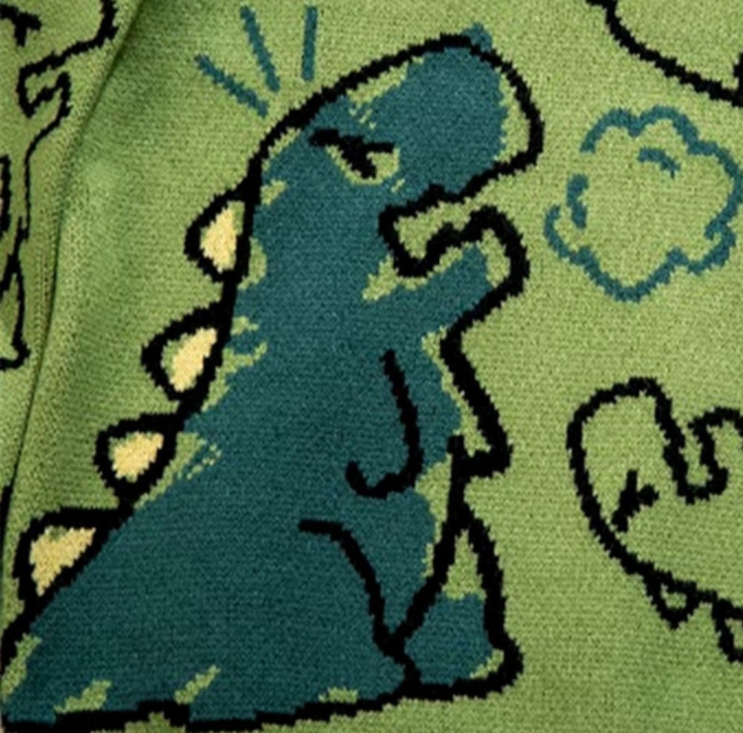 Monacogents | Oversized Dinosaur Knit Sweater