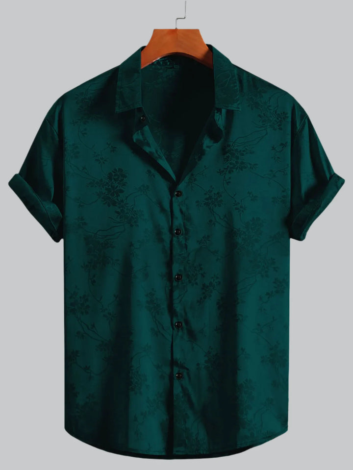 Kai - Embroidered Hawaiian Short Sleeve Shirt for Men