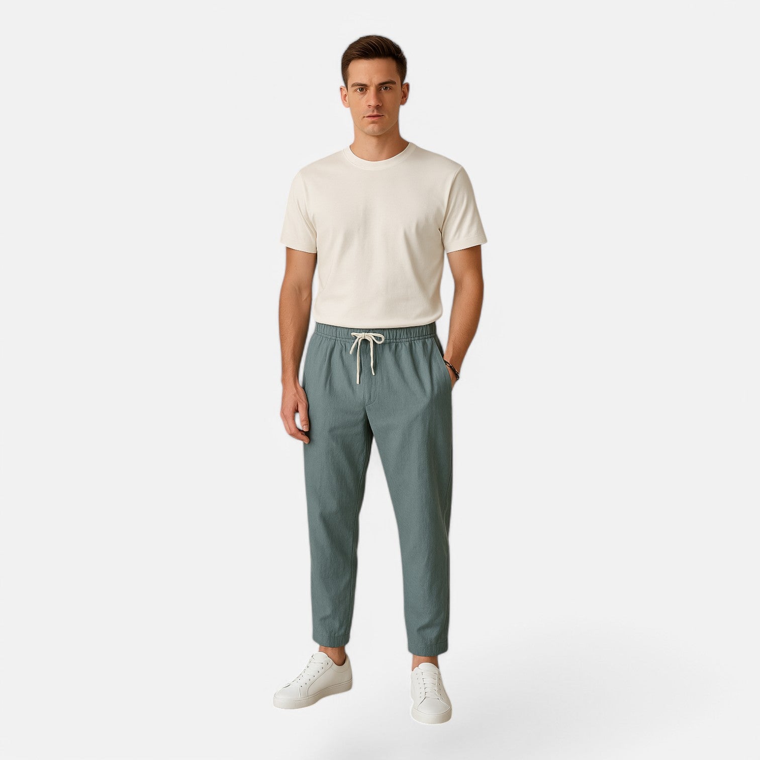Men's Cotton Summer Trousers – Breathable Fit, Effortless Style
