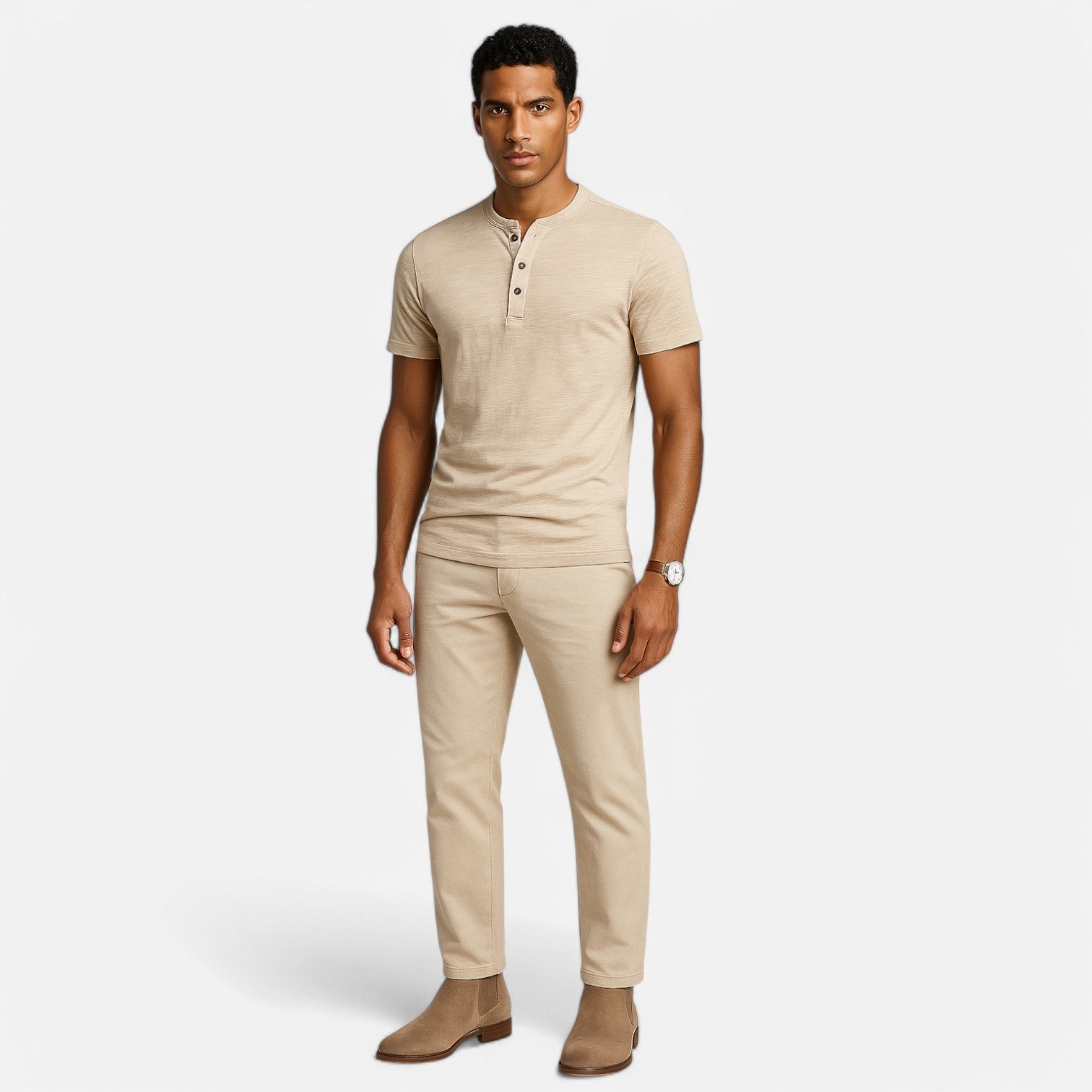 Monacogents | Premium Henley T-Shirt – Effortless Style, Everyday Luxury