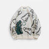 Monacogents | Oversized Dinosaur Knit Sweater