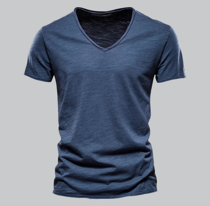 Patrick - Slim Fit Cotton V-Neck T-Shirt