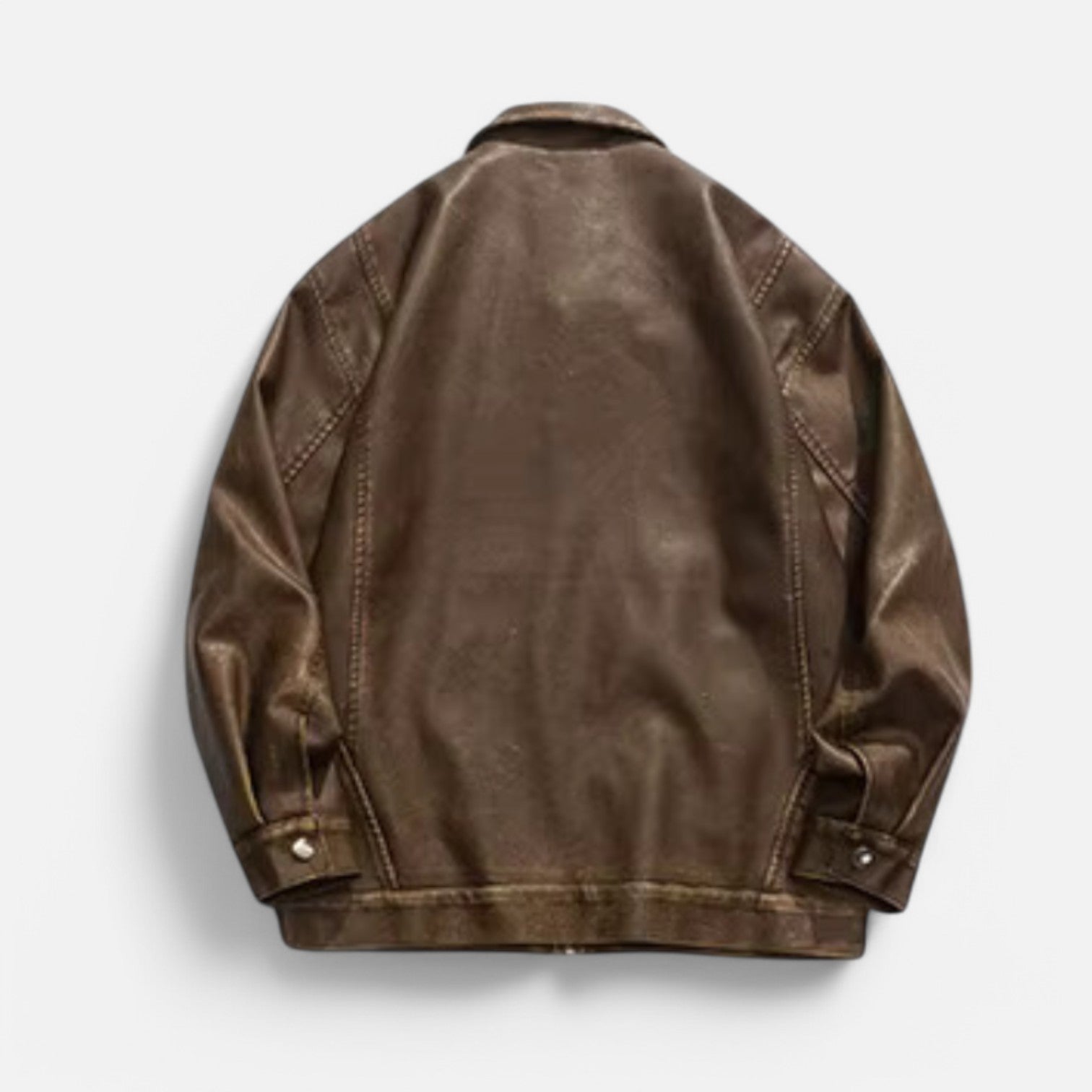 Monacogents | Vintage Washed Leather Motorcycle Jacket
