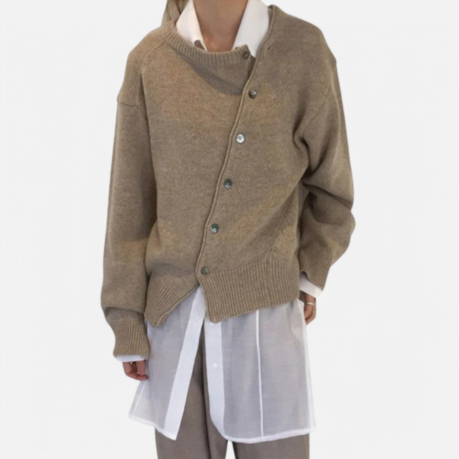 Monacogents | Irregular Knitted Cardigan