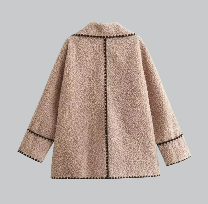 Lana - Elegant Contrast Lambswool Jacket