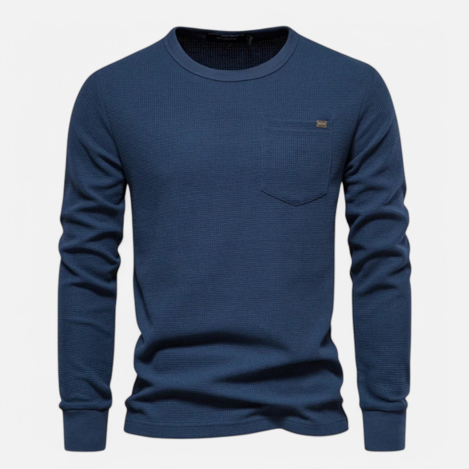 Monacogents | Waffle Cotton Long Sleeve T-Shirt