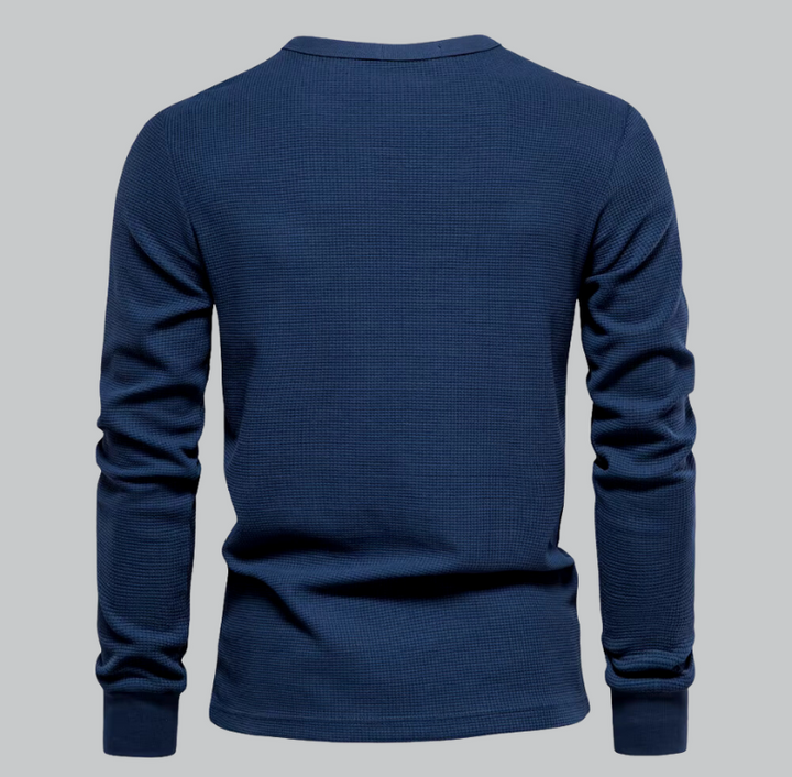 Mason - Waffle Cotton Long Sleeve T-Shirt