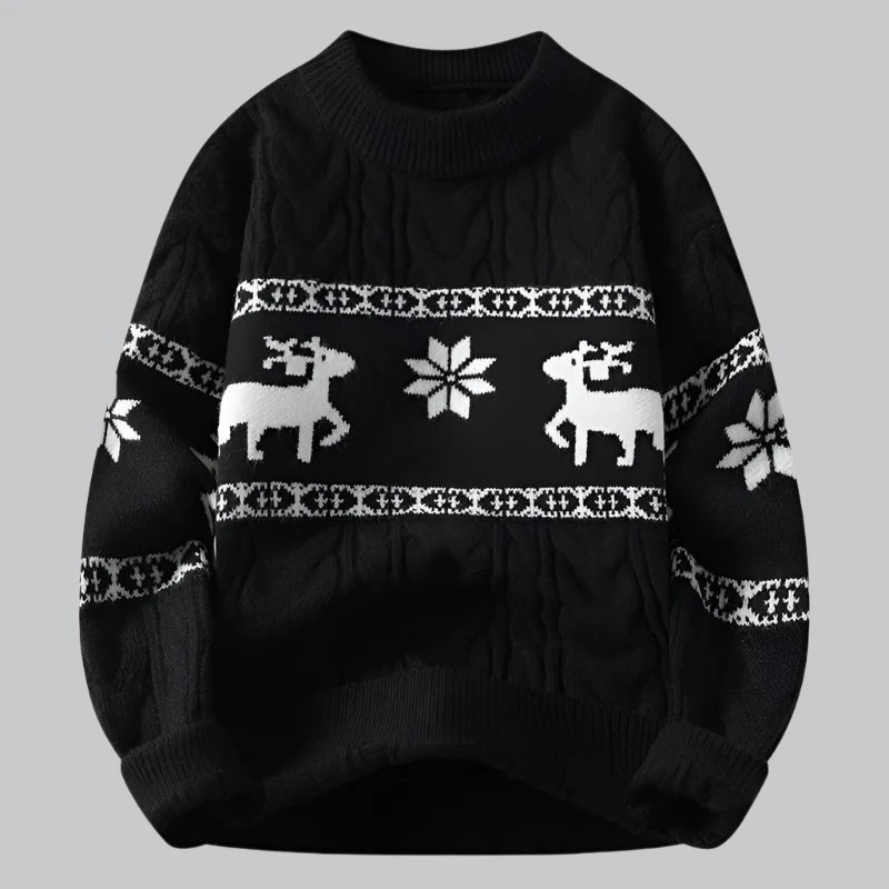 Orson - Luxe Christmas Cashmere Deer Sweater