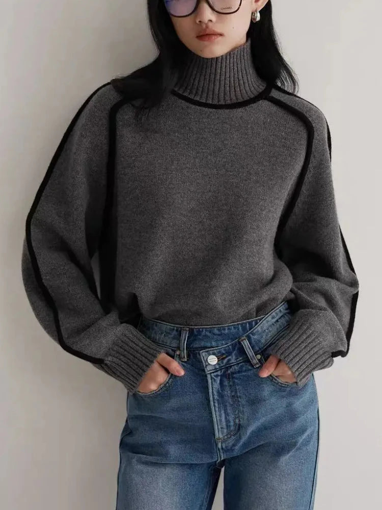 Sophie - Elegant Knitted Hoodie Sweater