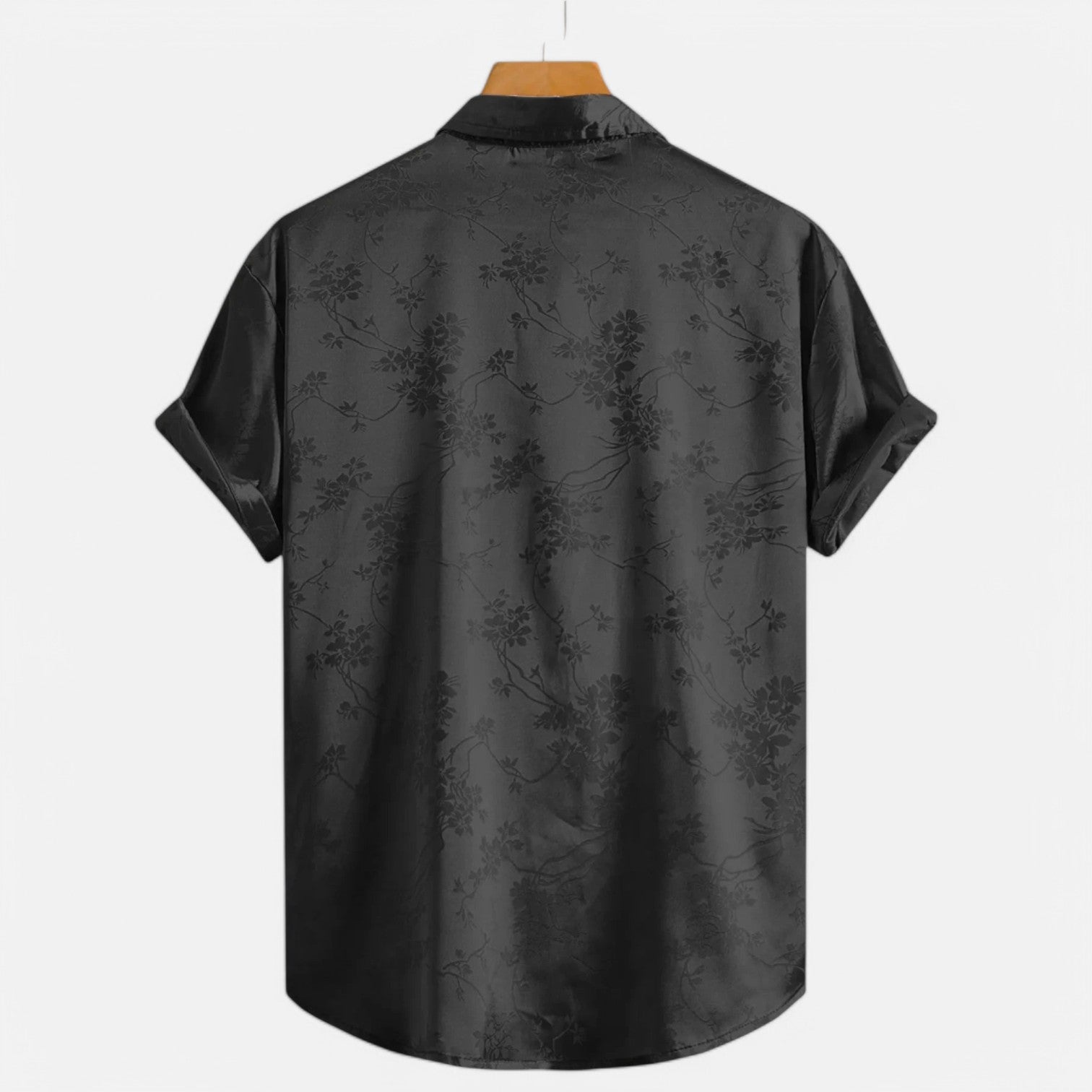 Monacogents | Embroidered Hawaiian Short Sleeve Shirt for Men