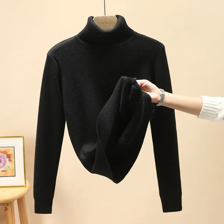 Sophia - Lined Turtleneck Sweater