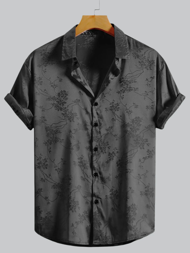 Kai - Embroidered Hawaiian Short Sleeve Shirt for Men