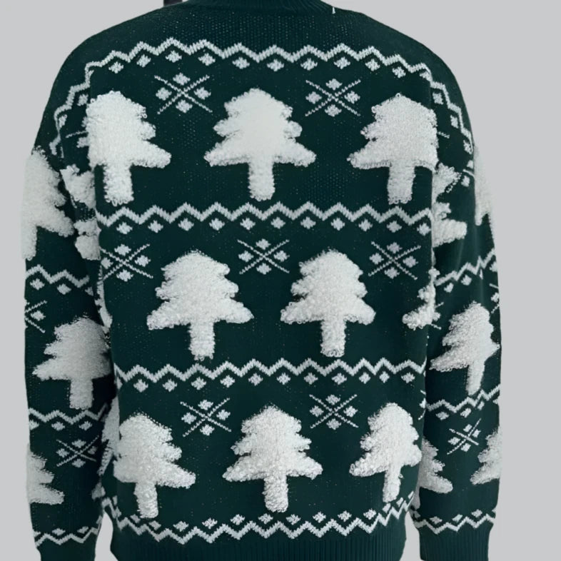 Ivy - 3D Christmas Tree Knit Sweater