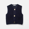 Monacogents | Chunky Knit Sleeveless Cardigan