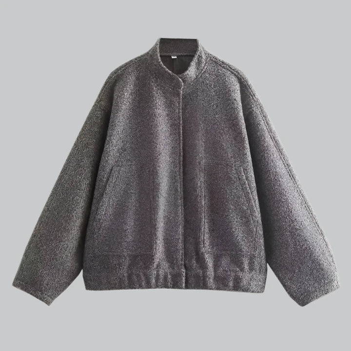 Elara - Tweed Bomber Jacket