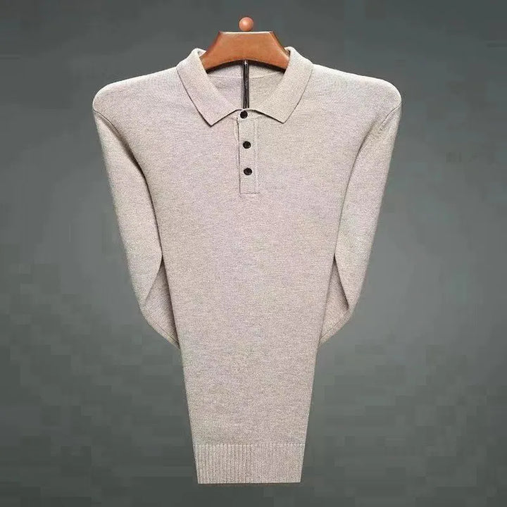 Graham - Cashmere Blend Polo Pullover