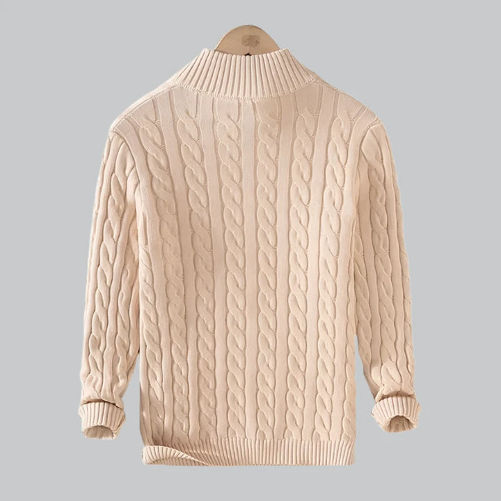 Reid - Cotton Half-Zip Sweater