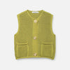 Monacogents | Chunky Knit Sleeveless Cardigan