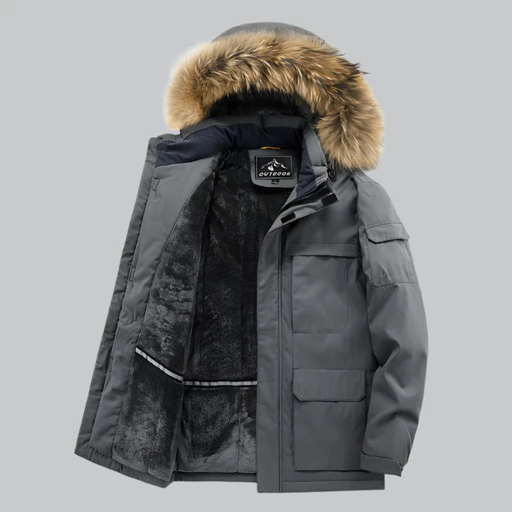 Noah - Men's Outdoor Winter Jacket with Fur Collar