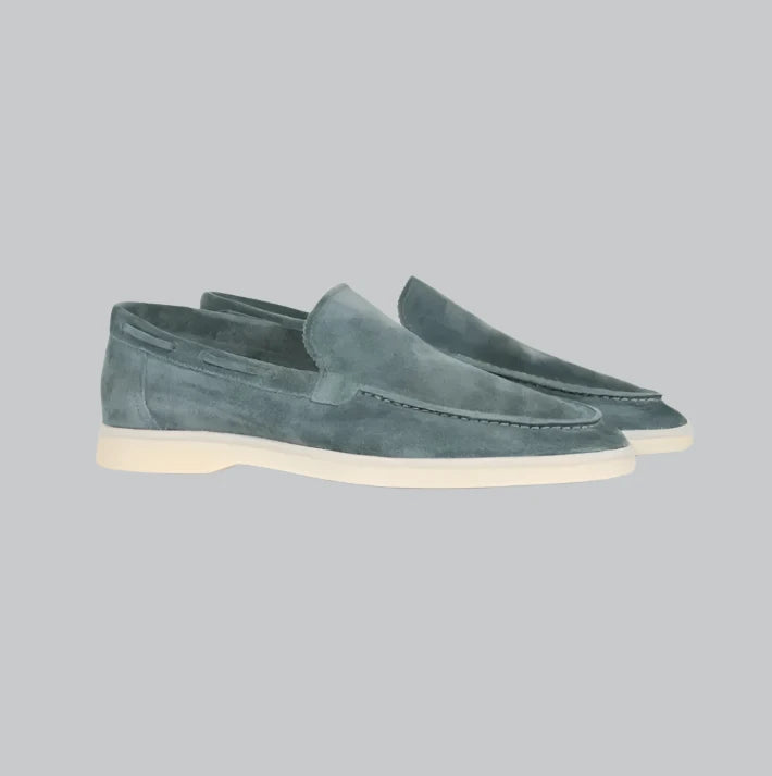 Apollo - Frosted Suede Yacht Loafers