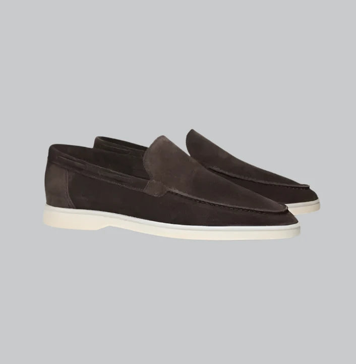 Apollo - Frosted Suede Yacht Loafers