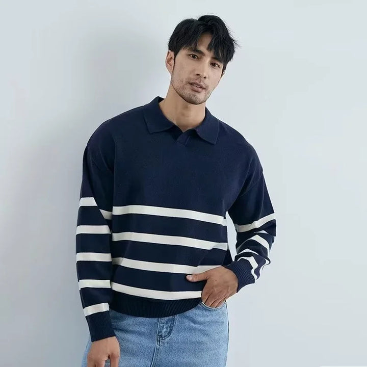 Elliot - Vintage Striped Knit Sweater