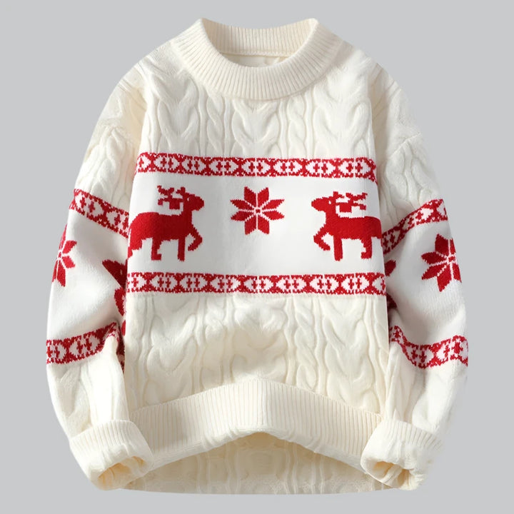 Orson - Luxe Christmas Cashmere Deer Sweater