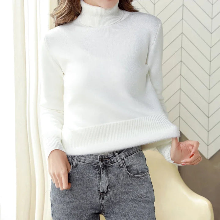 Sophia - Lined Turtleneck Sweater