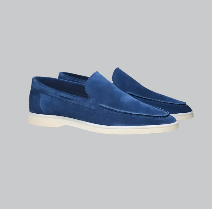 Apollo - Frosted Suede Yacht Loafers