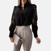 Monacogents | Elegant Chiffon V-Neck Blouse