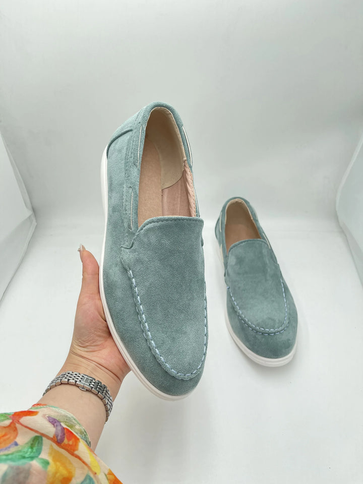 Apollo - Frosted Suede Yacht Loafers