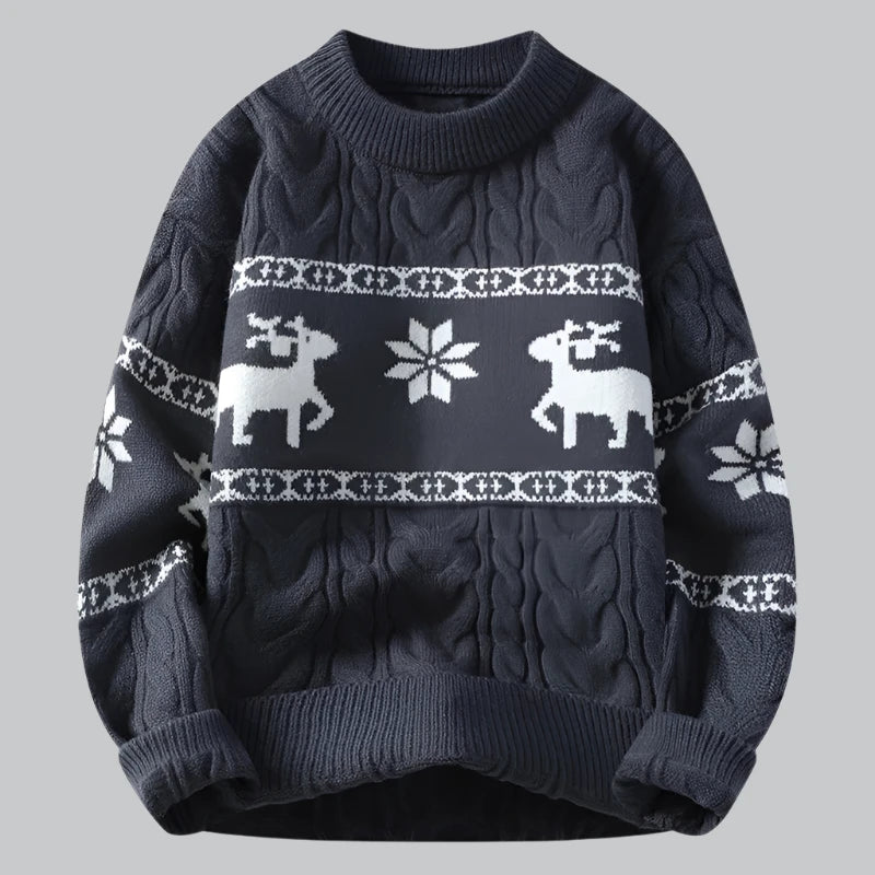 Orson - Luxe Christmas Cashmere Deer Sweater