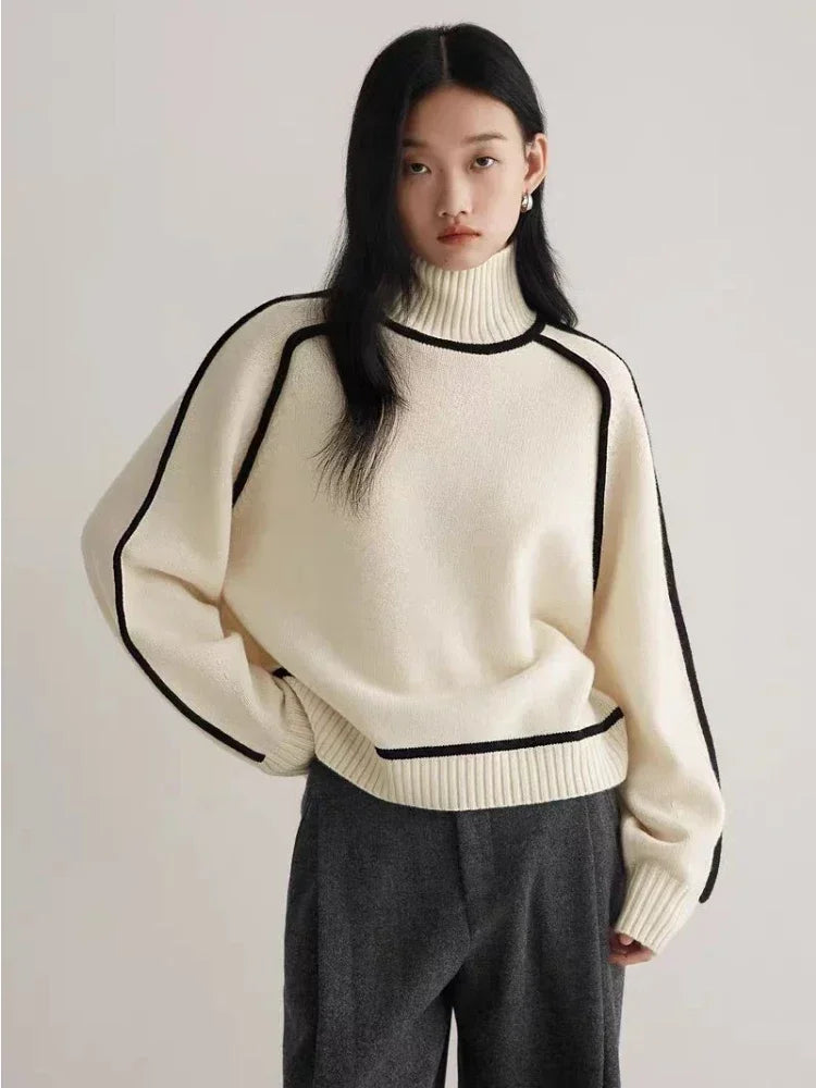 Sophie - Elegant Knitted Hoodie Sweater